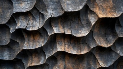 Weathered Stone Textures and Abstract Organic Patterns in Natural Landscape