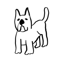 vector illustration of a dog