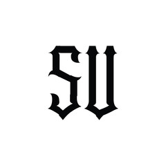 SV monogram logo design letter text name symbol monochrome logotype alphabet character simple logo