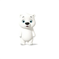 Naklejka premium Cute 3D cartoon style panda bear character with a friendly expression. Simple and minimalist design, Isolated on transparent background, png.