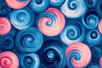 Captivating Swirling Abstract Patterns in Vibrant Colors Create a Mesmerizing Digital Composition