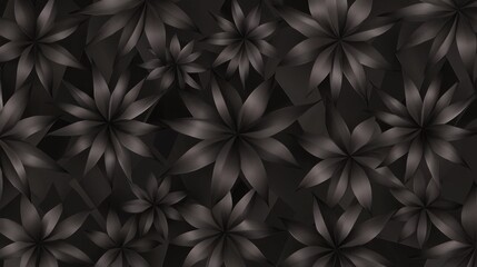 Elegant Dark Floral Pattern Background for Decoration and Graphic Design