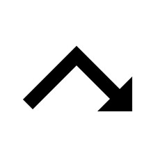 Broken Arrow Down Right