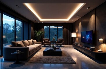 Fototapeta premium Interior Design: Living room