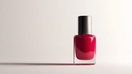 A bottle of nail polish, clean white background, transparent isolate