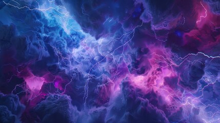 Radiant Thunder: A Stunning Display of Lightning Bolts Dancing Across the Stormy Sky in a Dramatic Spectacle