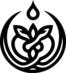 vector illustration sketch icon logo image mascot abstract modern silhouette water drop for environmental company symbol