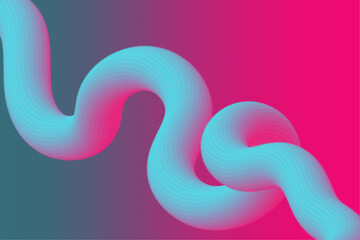 Abstract background with colorful wavy geometry shape