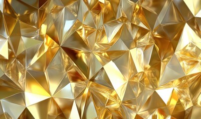 Golden abstract geometric background, ideal for luxury presentations