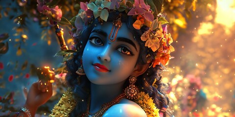 Krishna, the Hindu God of Love, Devotion, and Compassion