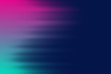 Fototapeta premium Abstract background with colorful wavy geometry shape