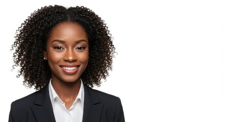 portrait of a confident and professional African-American businessman smiling
