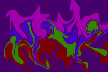 Abstract Colorful Fluid Marble Background