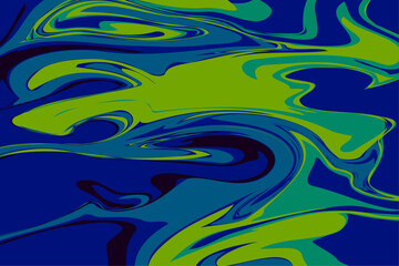 Abstract Colorful Fluid Marble Background