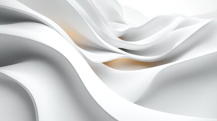 Fototapeta premium White Abstract Waves, Interior, Soft Light, Background, Design