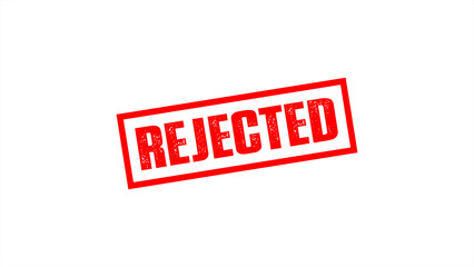 Rejected Rubber Stamp icon. Rubber stamp rejected.