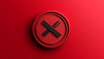 Red no smoking symbol