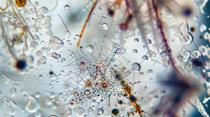 Microorganisms Under a Microscope: A Close - up View of the Miniature Life Forms. Explore the diverse range of these tiny organisms, such as bacteria, protozoa, and fungi, examining their unique shape