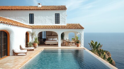 Mediterranean Villa with Infinity Pool and Ocean View