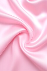 Obraz premium Pink Satin Fabric Drape Closeup