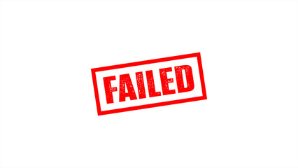 failed stamp icon.
