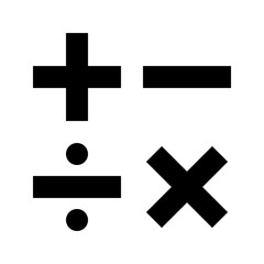 Fototapeta premium Calculator - Simple Minimalist Icon