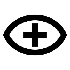 Fototapeta premium Eye Plus - Simple Minimalist Icon