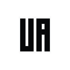 UA monogram logo design letter text name symbol monochrome logotype alphabet character simple logo