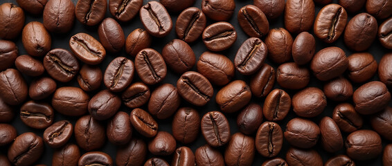 Naklejka premium coffee beans background