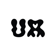 UA monogram logo design letter text name symbol monochrome logotype alphabet character simple logo