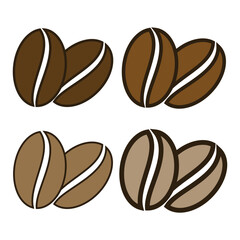 coffee bean icon vector design templates