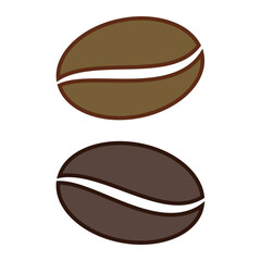coffee bean icon vector design templates