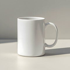 minimalist white background for a mug mock up