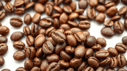 Detailed Close-Up Photography of Aromatic Roasted Coffee Beans