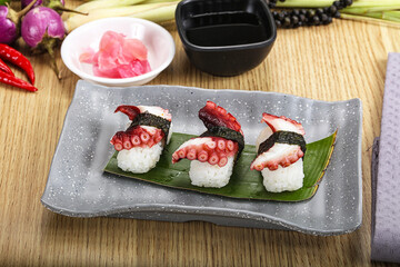 Japanese cuisine - sushi with octopus