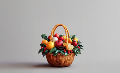 basket with fruits