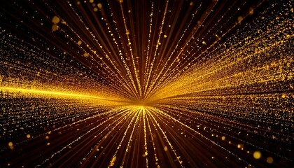 ゴールドの光が差し込む輝く背景