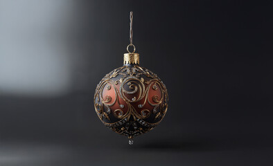 silver christmas ball