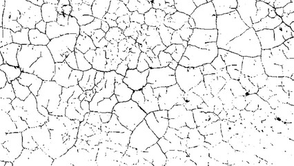 Distressed overlay texture of cracked concrete, stone or asphalt. grunge background. abstract halftone vector illustration.