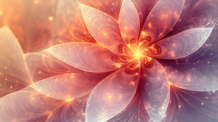 Radiant and Ethereal Floral Explosion of Cosmic Energy and Light