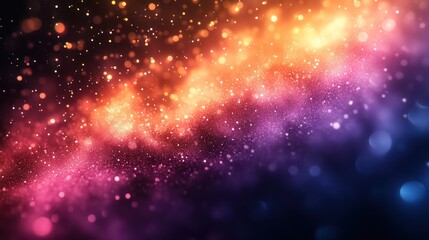 Fototapeta premium Cosmic Dust: A Celestial Tapestry of Light and Color