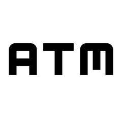 ATM - Simple Minimalist Business Icon
