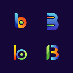 b-letter-logo-collection-set