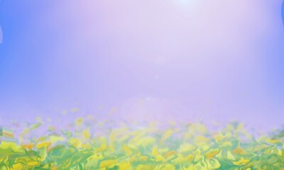 Obraz premium Abstract Spring Field with Soft Pastel Colors