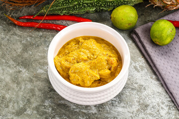 Inchian cuisine - chicken cashew curry
