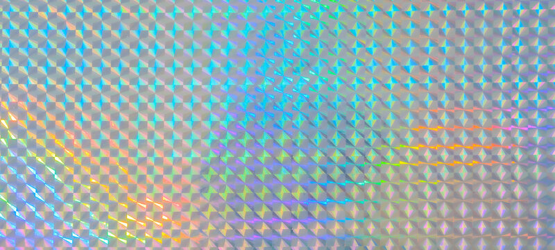 Holographic rainbow foil iridescent texture abstract hologram background