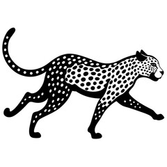 cheetah vinyl ready vector illustration
