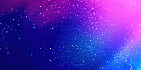 Vibrant Pink and Blue Abstract Bokeh Background with Glowing Light Particles and Soft Gradient