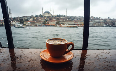 coffee on the sea view