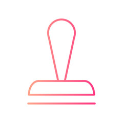 rubber stamp gradient icon